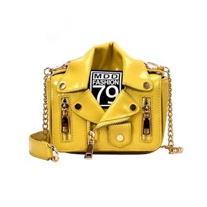 Motorcycle Jacket Design Mini Crossbody
